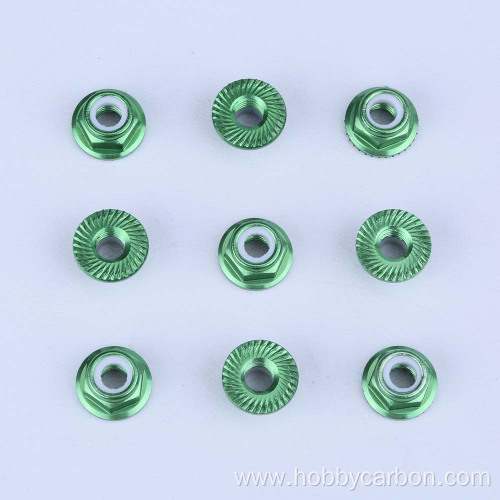 Customized Metric Aluminum Round Button Serrated Nut